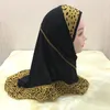 Ethnic Clothing Kids Hijab For Muslim Girl Child Islam Children Instant Bonnet Floral Hijaab Caps Islamic Scarf HeadscarfEthnic275R