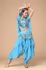 Stage Wear 4PCS Belly Dancing Costume Sets Egypt Dance Sari Clothing Women Bollywood Pant