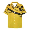 Camisas casuais masculinas polinésias tribais samoanas estampas de tatuagem vintage camisa de praia verão manga curta havaiana para homens camiseta de secagem rápida