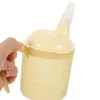 Engångskoppar sugrör tillbehör äldre exklusiv kopp vuxen dricka med lock bärbara sippy
