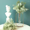 Fleurs décoratives Artificielle Feuille D'argent Chrysanthème Bouquet Plante Pour Chambre Décor Vert Garden Party De Mariage Plantas Artificiales Para