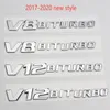 V8 V12 BITURBO Nummer Buchstaben Hinten Trunk Emblem Seite Fender Abzeichen für Mercedes Benz C63 SL63 ML63 G63 amg222N