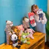 Puppets 30cm Cute Whole Body Animal Hand Puppet Plush Toy Kindergarten Story Interactive Props Parent-child Game Glove Dolls 230729