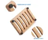 All-Match Portable Wood Natural Bamboo Soap Dishes Tray Holder Storage Soap Rack Plate Box Container Badrum Tvålskål Lagring Box