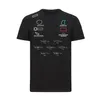 2021 tuta da corsa di F1 squadra personalizzata a maniche corte girocollo camicia da uomo moto T-shirt auto abiti da lavoro auto logo tuta da corsa235A