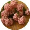 Fleurs décoratives 3 tête bois hortensia Simulation fausse fleur haut de gamme qualité soie maison affichage doux décoration matériel