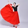 Desgaste de la etapa 1 unids / lote Flamenco Español Mujeres Falda Danza Práctica Larga Gran Columpio Color Degradado Señora Danza del Vientre