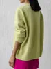 Maglioni da donna 2023 Maglione di base nero Pullover lavorato a maglia Rose Red Scollo a V Soft Women Green Top Autunno Inverno Ladies