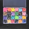 Dekoracje gwoździ dziedzin 24000pcs 3 mm żywica Non Fixtony 24 * 1000 Mix Jelly Colorfal Nail Art Flatback Gitters Kamienie w 24 Girds Box * 230729