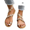 Sandali Scarpe da donna Fascia elastica Estate Casual Punta tonda Scarpe da donna Sandalo piatto Zapatos Mujer