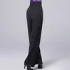 Scenkläder med hög midja design byxor kvinnlig latin danklänning kvinnliga byxor balsal samba rumba performance dancewear 2038