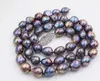 Pendant Necklaces Freshwater Pearl Neck Gray Black Baroque 9-13mm Wholesale Beads Nature 26inch FPPJ