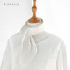 Sarongs White pure silk scarf headscarf handkerchief lady scarves foulard 50x50 small hijab wrap neck women spring autumn 230729