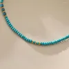 Цепи дизайн ручной работы нерегулярной бирюзовой ожерелье из бисера для женщин