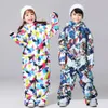 Andra sportvaror Winter 30 Childrens Ski Jumpsuit 2023 Skidåkning och snowboardjacka byxor Boy S Girl S Snow Suits Warm Waterproof 230729