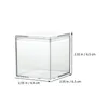 Present Wrap 4 PCS Mini Chocolate Square Box Sweets Container Candy Story Transparent smyckesfodral PS Small Holder Baby