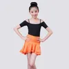 Vêtements de scène enfant Sexy robes de Tango pour filles hauts jupes Costume de salle de bal enfants professionnel Spandex robe de danse latine enfants