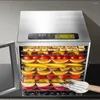 Séchoir à fruits commercial en acier inoxydable à douze couches Légumes Viande séchée Snacks pour animaux de compagnie Air Food Machine