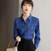 Blouses pour femmes Fashion coréen Blue Denim Shirt Women Femmes Loose Slim Long Sleeve Tops