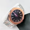 기계식 운동 시계 OAK AAA WATCH MEN BLUE WHITE BLACK ROYAL RELOJ 904L 확인 패션 트렌디 한 여성 디자이너 시계 스크류 측면 DH012 C23