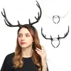 Couvre-chefs Accessoires pour cheveux Antlers Bandeau Halloween Elk pour la fête Porter Deer Horn Band Christmas Headpiece Supplies S27 21 230729