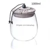 Storage Bottles Jars 1000Ml Glass Jar Kitchen Food Container With Er Large Capacity Clear Containers Bottle Drop Delivery Home Garde Othvr