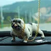 NOUVELLE voiture chien décor Bully chien poupées ornements simulé voiture intérieur pendentif maison bureau décor jouets intérieur accessoires3155