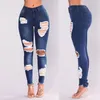 Jeans feminino rasgado para mulheres Calças vazadas Cool Denim Menina vintage cintura alta Casual Feminino Jeans fino