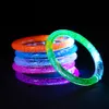 10Pcs Glow Bangle LED Bracelets Glow in The Dark Party Supplies Light Up Wristbands Neon Bracelet for Kids Adults