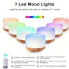 1pc Essential Oil Wood Diffuser Humidifier With 7 Colors Lights 2 Mist Mode Waterless Auto Off For Home Office Room