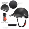 Casques de vélo Casquette de baseball de vélo Motocross Vélo électrique Casque de sécurité en cuir ABS avec sangle réglable pour hommes adultes Femmes 230728