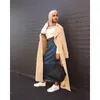 民族衣類イスラム教徒のアバヤ女性デニムドバイロングペンシルスカートドレスヒジャーブトルコイスラムイスラムハイウエストフェムマキシアラビアボディコン