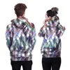 Women's Hoodies Sweatshirts B101017 Fashion Cartoon Feather Digital Printing Löst stora par hoodie Men Sweatshirt 230728