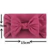 Baby Solid Hairband 27 Colours Boho Bows Bandons Bohers Girls Bohemian Bows Kids Nylon Elastic Band Baby Accessorizzz