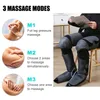 Leg Shaper Air Compression Massager Full with 3 Modes Intensities Foot Calf Thigh Knee for Circulation Pain Relief 230729