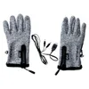 Cycling Gloves 1 Pair USB Electric Heating Fishing Warm Rechargeable Bare Finger Touch Hand Warmer for Outdoors Ski Motorcycle Riding 230729