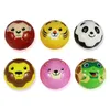 Fidgety Toy Pu Foam Face Squeeze Ball Decompression Ball Cartoon Expression Animal Solid Foam Sponge Balls Children's Venting Toys Pinch Happy Bouncy 6cm Ups