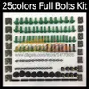 268 pièces Kit complet de vis de corps de MOTO pour HONDA CBR-650F CBR 650 650F CBR650F 11 12 13 14 2015 2016 2017 2018 moto Fairi185F