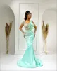 2023 Arabic Aso Ebi Crystals Mermaid Prom Dresses Lace Beaded Evening Formal Party Second Reception Birthday Engagement Gowns Dress