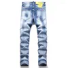 Jeans pour hommes Hip Hop jeunesse rue marée haute qualité marque Designer Style décontracté Denim pantalon 2023 mode hommes pantalon grande taille