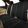 Car Seat Covers Universal Cover 5 Sports Polyester Full Set Plain Fabric Bicolor Stylish Accessoriess