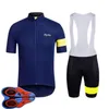 Mens Rapha Team Cycling Jersey BIB Shorts Zestaw wyścigowych rowerowych odzieży Maillot Ciclismo Summer Suy Dry Mtb Rower Ubrania Sportswea248z