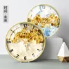 Orologi da parete Nordic Clock Art Creative Gold Modern Vintage Home Decor Cucina Fashion Small Fresh Light Luxury 50W36