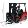 Elektrikli RC Araba 1 8 Alaşım Forklift Kamyonu RC Uzaktan Kumanda Oyuncak Hediyesi Otomatik LED Işık Simüle Ses Mühendisliği Eğitim Oyuncakları 230728