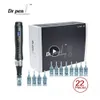 Tattoo Needles Dr. Pen M8 professional leather pen with 22 pin wireless micro needle pen 230728