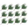 Decorative Flowers Fake Pine Tree Christmas Crafts Picks Xmas Branches Decor Artificial Outdoor Plants