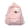 School Bags Waterproof Nylon Women School backpack Large Solid Color Girls Travel Bag College Schoolbag Female Laptop Back Pack Mochilas 230729