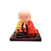 Interior Decorations Solar Shake Head Little Monk Bring Good Fortune Car Decoration Crafts Gift Lovely Sculptures Cute Monks Buddh247d