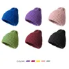 Bérets hiver laine Beanie pour femmes hommes garçons filles couleur bonbon chaud tricoté chapeau Crochet Skullies automne unisexe élastique bonnets casquettes