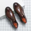Handmade Mens Wingtip Shoes Black Leather Men's Dress Shoes Classic Business Formal Shoes for Men Casual Driving Shoes